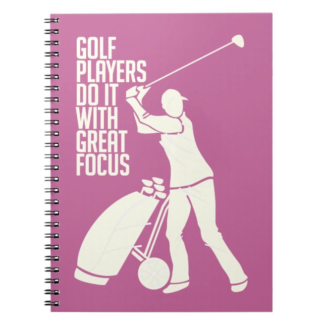 Cuaderno portátil personalizado GOLF PLAYER (Frente)