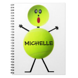 Cuaderno Portátil personalizado jugador de tenis