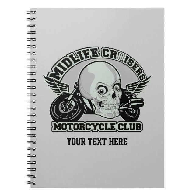 Cuaderno Portátil personalizado MC de Midlife Cruisers (Frente)