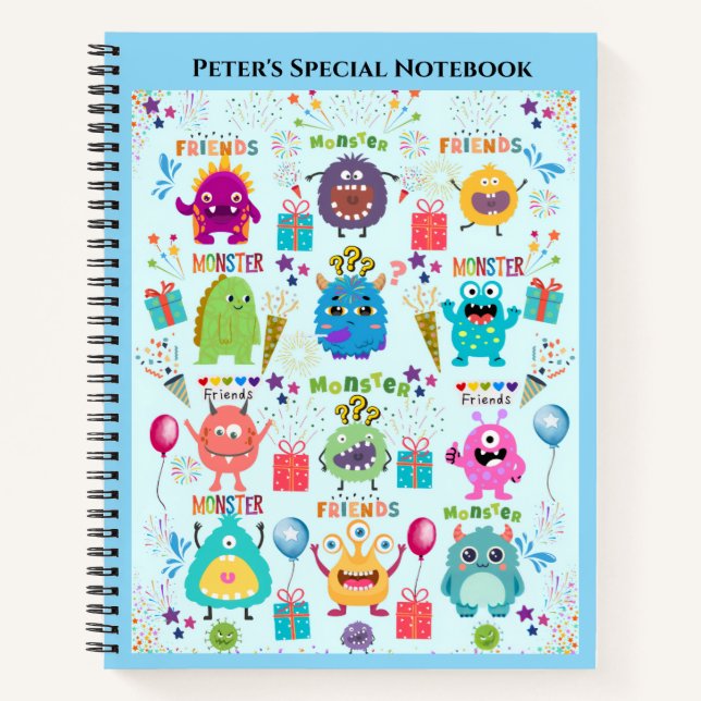 Cuaderno Portátil Personalizado Para Niños (Anverso)