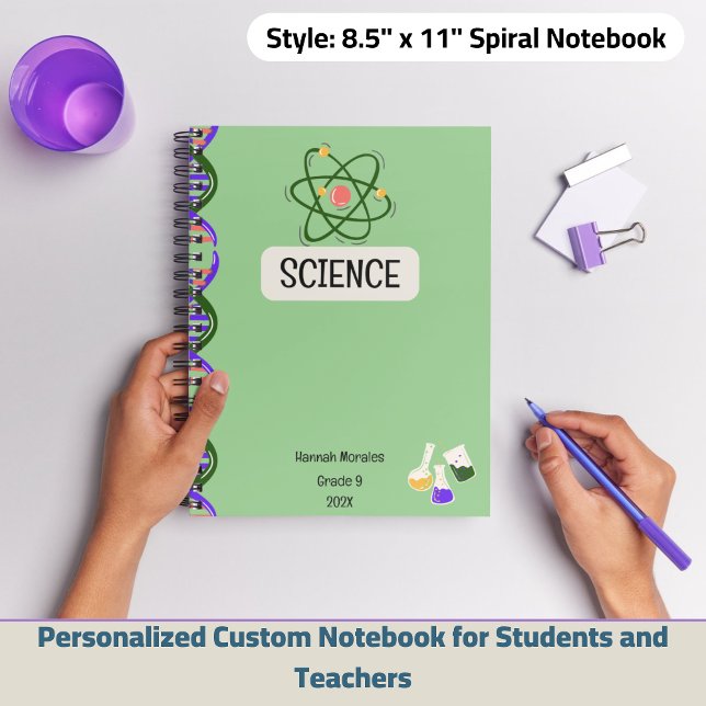 Cuaderno Portátil Personalizado personalizado para estudian (Personalized Custom Notebook for Students and Teachers)