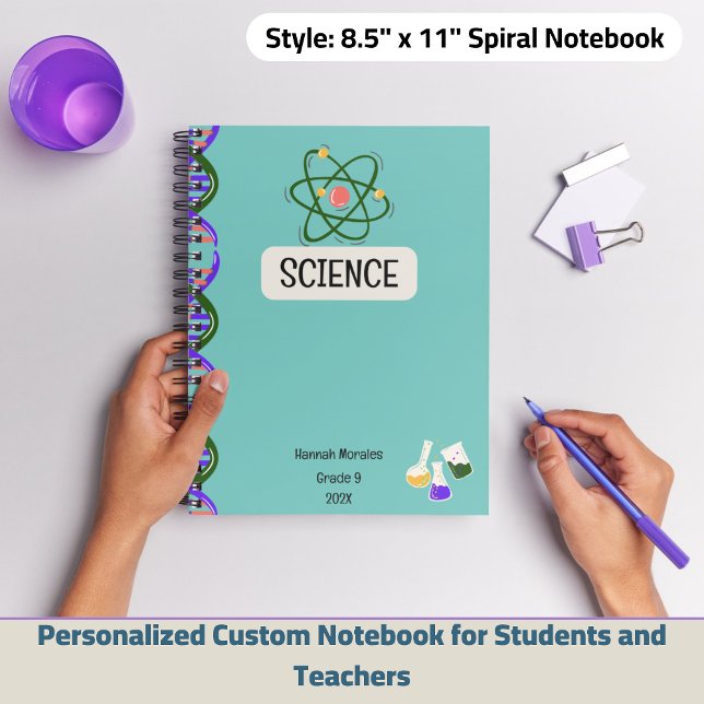 Cuaderno Portátil Personalizado personalizado para estudian (Personalized Custom Notebook for Students and Teachers)