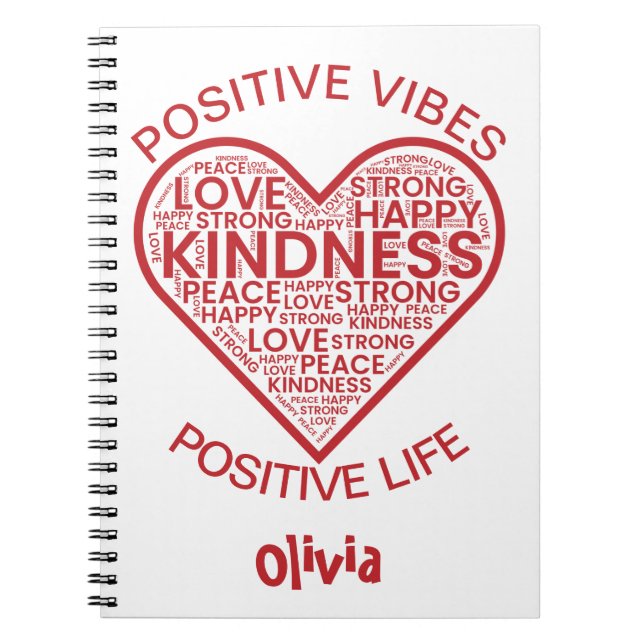 Cuaderno Portátil personalizado positivo de vida (Frente)