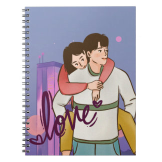 Cuaderno Portátil Personalizado romántico - Pareja Cuta
