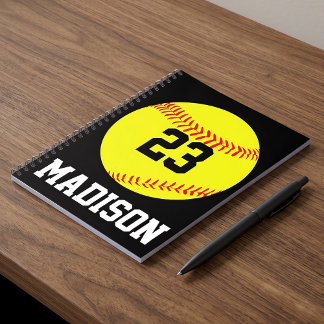 Cuaderno Portátil personalizado Softball
