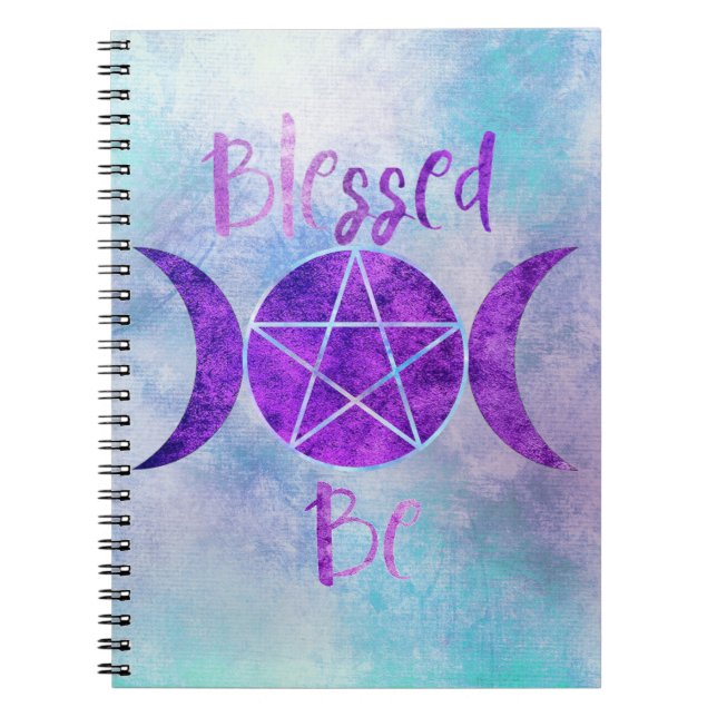 Cuaderno Portátil personalizado Wiccan Spiral Photo (Frente)