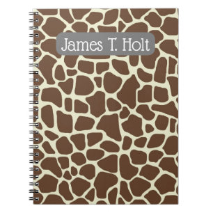 Cuaderno Portátil personalizar - Impresión de jirafa
