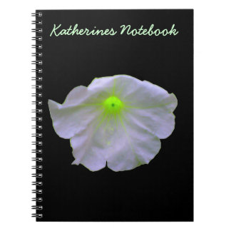 Cuaderno Portátil Petunia Green Glow Personalizable