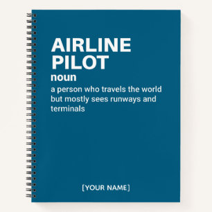 Cuaderno Portátil piloto de aerolíneas - Diseño de definici