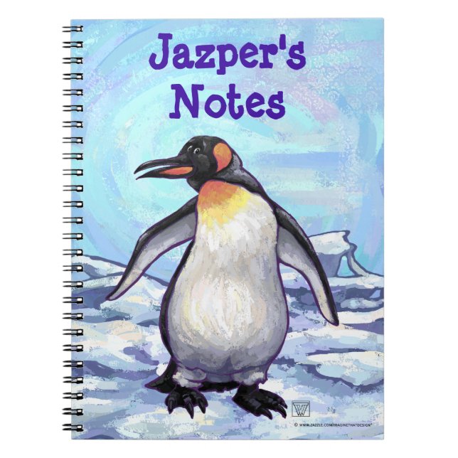 Cuaderno Portátil pingüino personalizado (Frente)