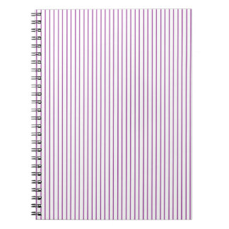 Cuaderno Portátil Pinstripe morado y blanco