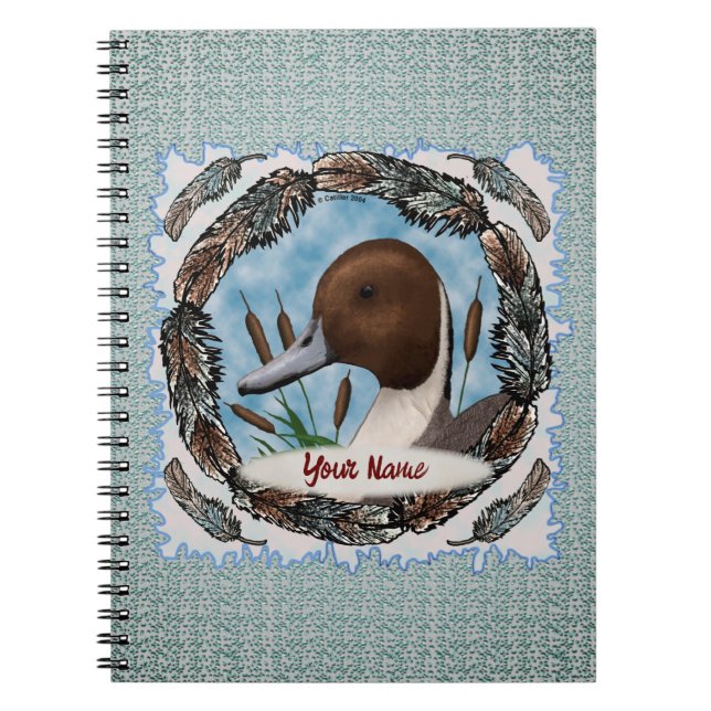 Cuaderno Portátil Pintail Duck (Frente)