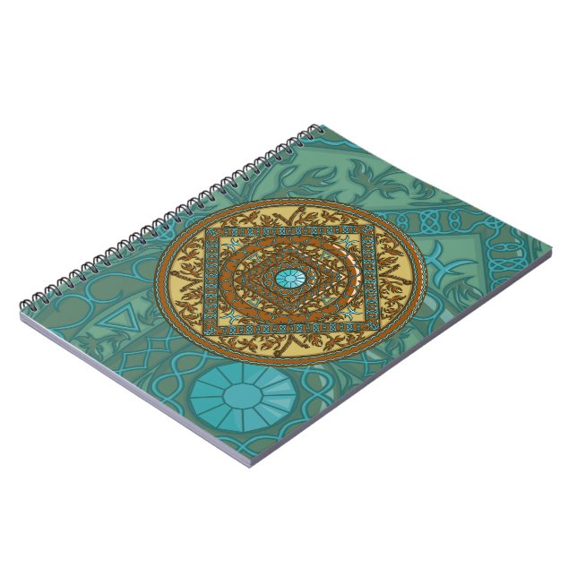 Cuaderno Portátil Pisces Mandala (Lado Izquierdo)