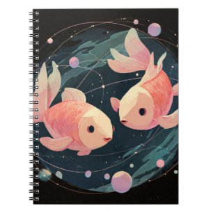 Cuaderno Portátil Pisces Zodiac