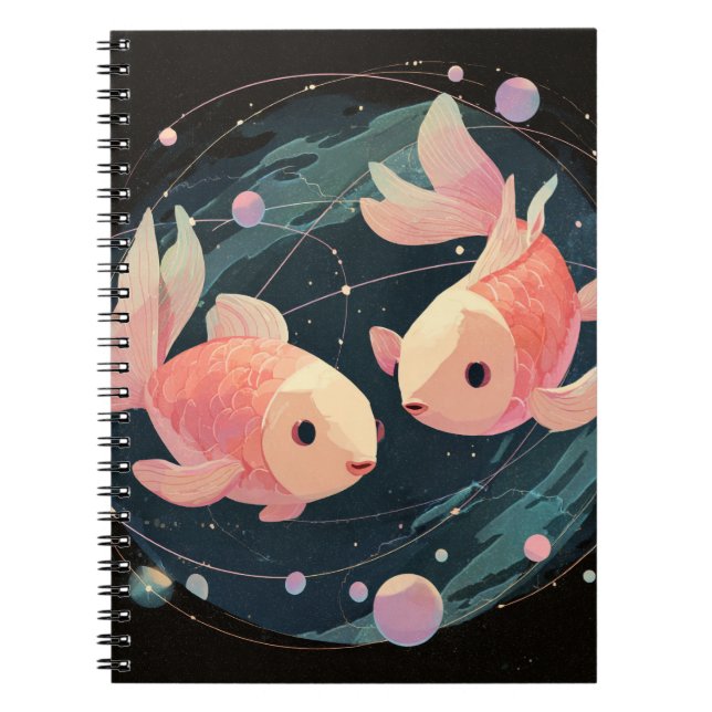 Cuaderno Portátil Pisces Zodiac (Frente)