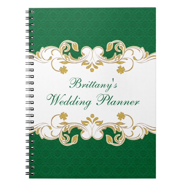 Cuaderno Portátil Planner de Bodas de Boda de Desplazamient (Frente)
