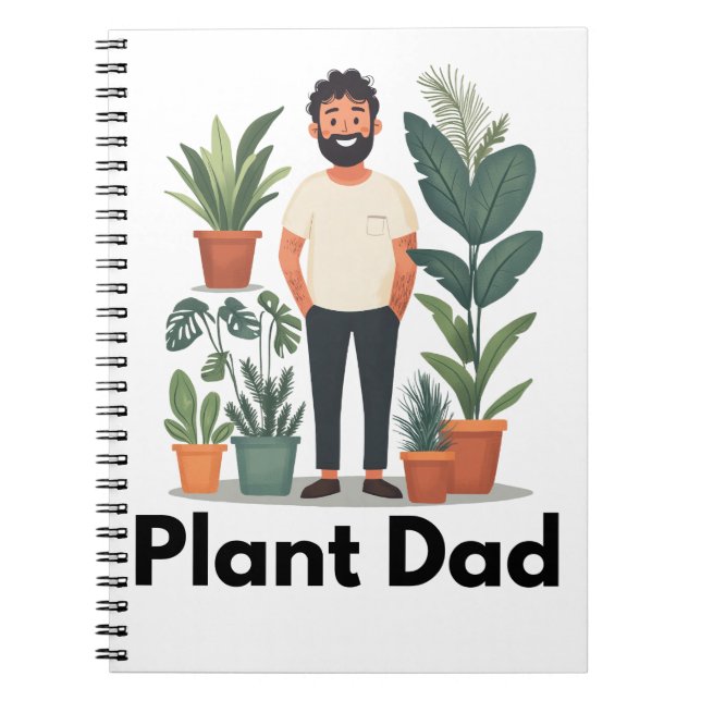 Cuaderno Portátil Planta Papá Houseplant (Frente)