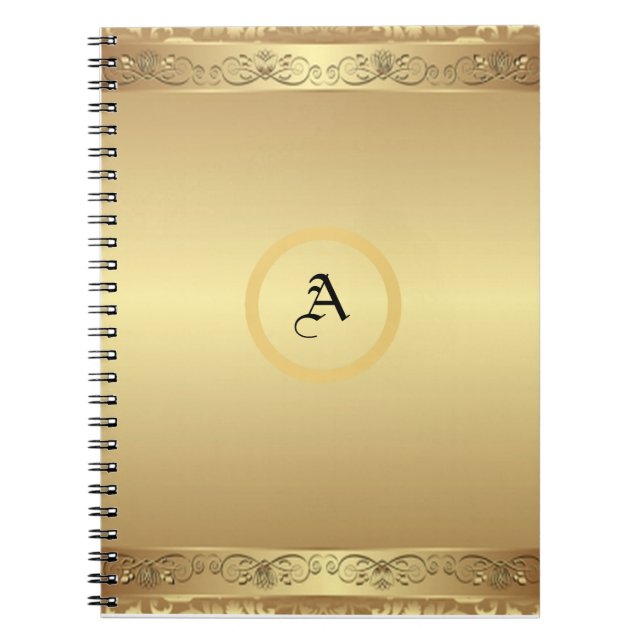 Cuaderno Portátil Pocket Monogramo de lujo (Frente)