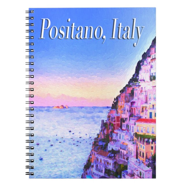 Cuaderno Portátil Positano, Italia Sunset (Frente)