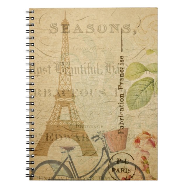 Cuaderno Portátil postal francés (Frente)
