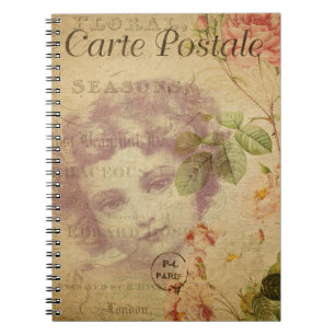 Cuaderno Portátil postal francés