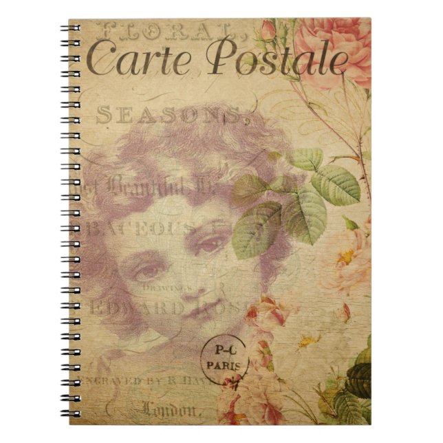 Cuaderno Portátil postal francés (Frente)