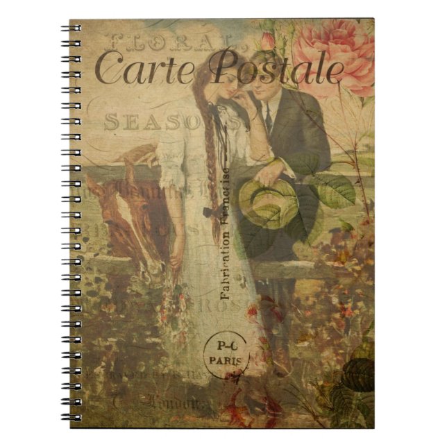 Cuaderno Portátil postal francés (Frente)