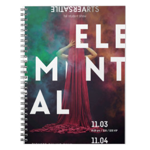 Cuaderno Portátil Poster del programa de artes versátiles