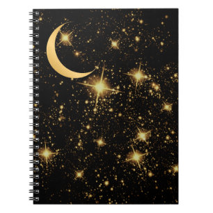 Cuaderno Portátil potente Luna y estrellas recientes
