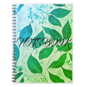 Cuaderno Portátil premium de hoja de serenidad