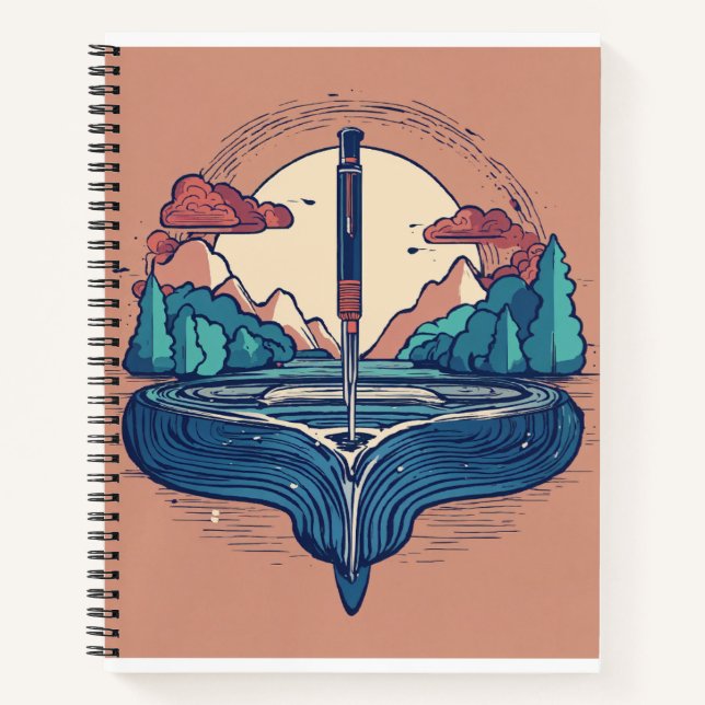 Cuaderno Portátil Premium: eleve tu experiencia de escritur (Anverso)