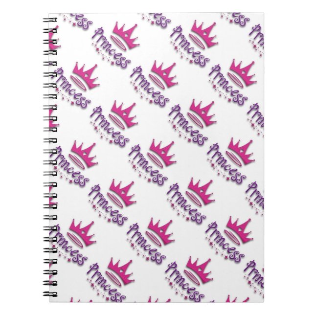 Cuaderno Portátil/Princesa fotográfica con corona (Frente)