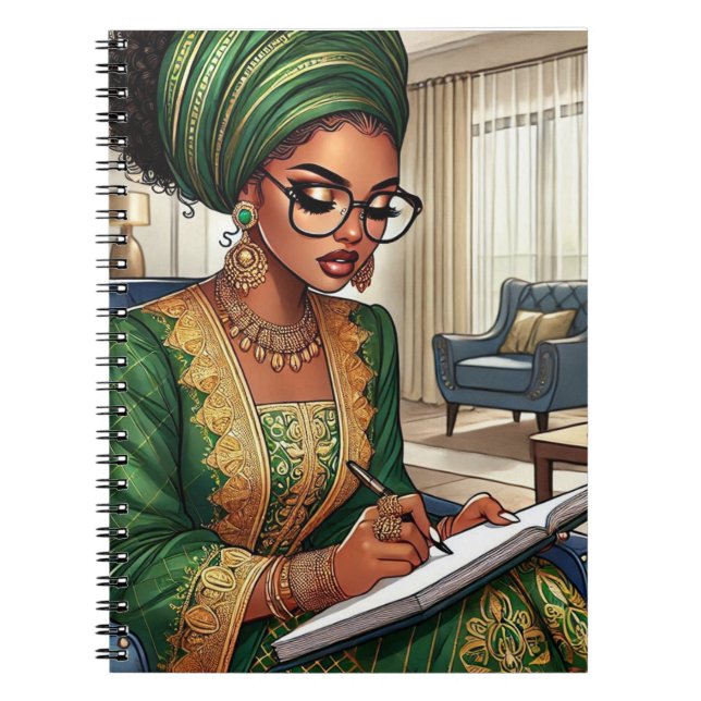 Cuaderno Portátil Princesa Verde (Frente)