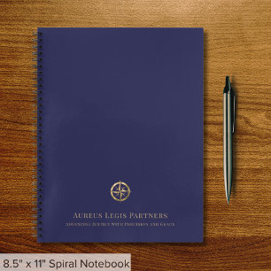 Cuaderno Portátil profesional legal Blue Gold