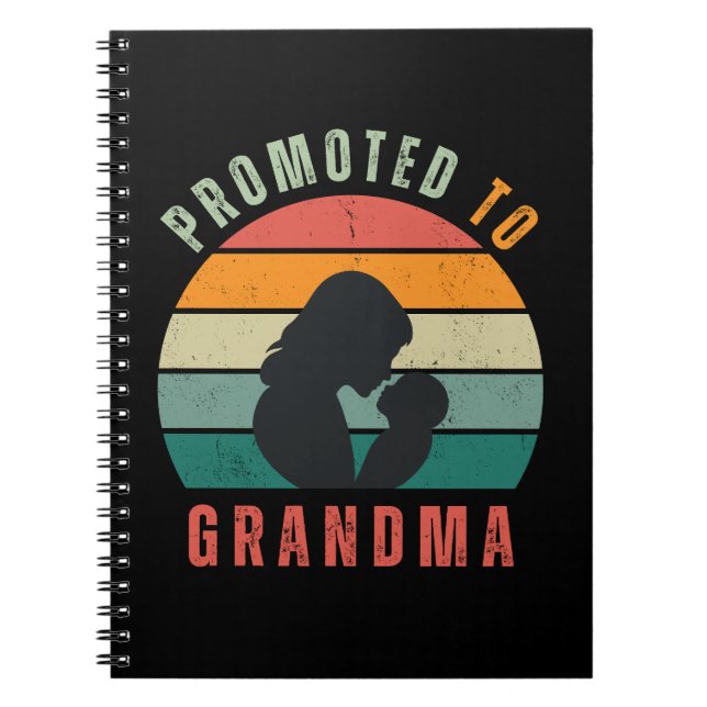 Cuaderno Portátil - Promocionado a la abuela (Frente)