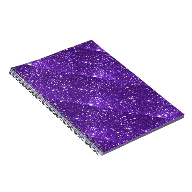 Cuaderno Portátil Purple Sparkle (Lado Derecho)