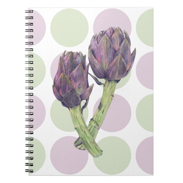 Cuaderno Portátil Púrpura Artichoke (Frente)