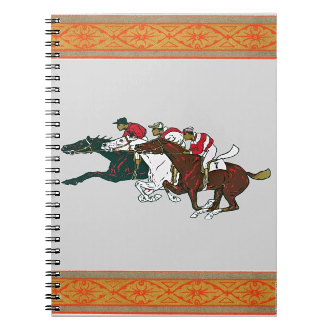 Cuaderno Portátil Race Horses (Frente)