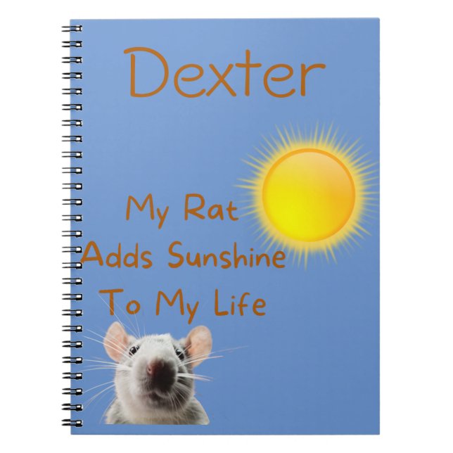 Cuaderno Portátil Rat Lover personalizado (Frente)