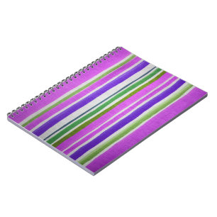 Cuaderno Portátil rayado multicolor