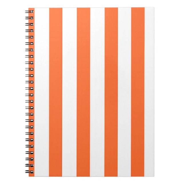 Cuaderno Portátil rayado naranja (Frente)
