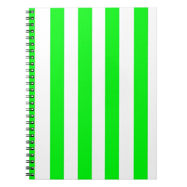Cuaderno Portátil rayado verde (Frente)