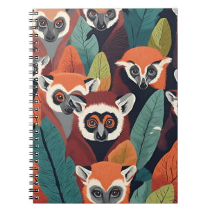Cuaderno Portátil Red Lemur - Diseño audaz inspirado en la 