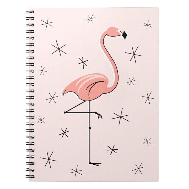 Cuaderno Portátil rosa Flamingo (Frente)