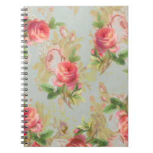 Cuaderno Portátil Rosa Floral