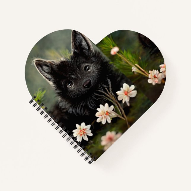 Cuaderno Portátil salvaje floral (Anverso)