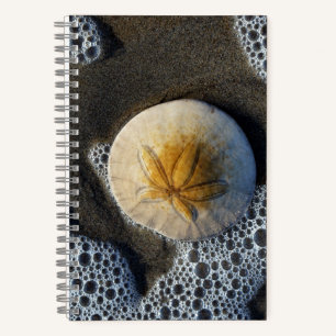 Cuaderno Portátil Sand Dollar and Surf Beach Photo 8x5