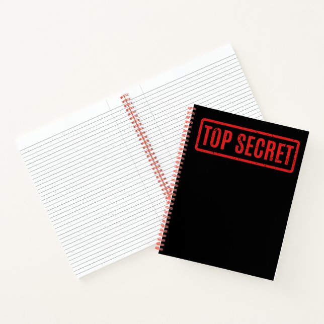 Cuaderno Portátil secreto con sello negro (Interior)