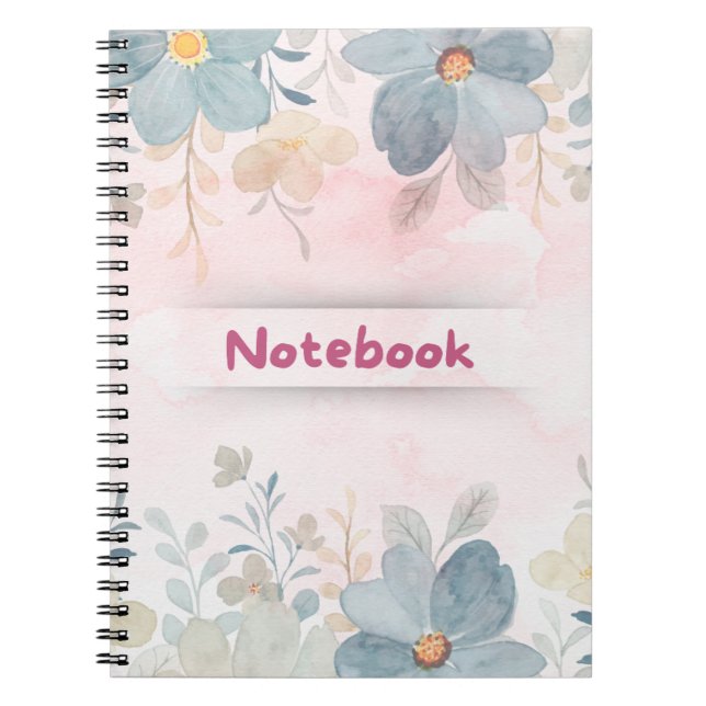Cuaderno Portátil sencillo y elegante / Diario (Frente)