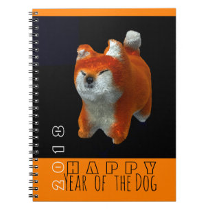 Cuaderno Portátil Shiba Puppy 3D Digital Art Dog Year 2018